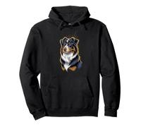 Imagen artística de Perro Aussie Dog Lover Majestic Sudadera con Capucha