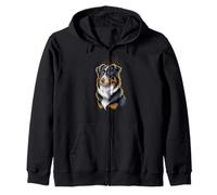 Imagen artística de Perro Aussie Dog Lover Majestic Sudadera con Capucha