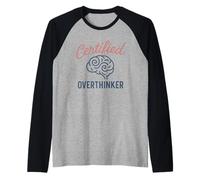 Imagen Cerebro Sobrepensador Certificado Camiseta Manga Raglan