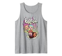 Imagen de ángel con Logo Degradado en Forma de corazón y Fuego de Bratz Group Camiseta sin Mangas, Hombre, Gris Jaspeado, XXL