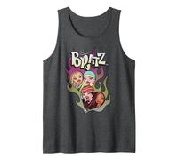 Imagen de ángel con Logo Degradado en Forma de corazón y Fuego de Bratz Group Camiseta sin Mangas, Hombre, Jaspeado Oscuro, L