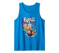 Imagen de ángel con Logo Degradado en Forma de corazón y Fuego de Bratz Group Camiseta sin Mangas, Hombre, Zafiro, S