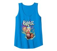 Imagen de ángel con Logo Degradado en Forma de corazón y Fuego de Bratz Group Camiseta sin Mangas, Mujer, Zafiro, L