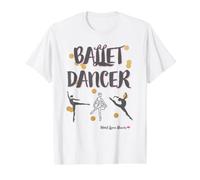 Imagen de Bailarina de Ballet Camiseta gráfica económica, Hombre, Blanco, M