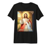 Imagen de la Divina Misericordia Jesús Confío en Ti Oración Católica Camiseta Premium