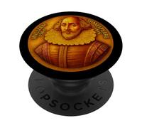Imagen de medallón conmemorativo de William Shakespeare PopSockets PopGrip Adhesivo