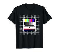 Imagen de Prueba e Imagen de pie Retro. Camiseta gráfica económica, Hombre, Negro, L
