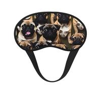 Imagen De Pug-Antifaz para dormir con estampado estándar para personas que duermen de lado, bonita máscara opaca para ojos para el hogar o viajes