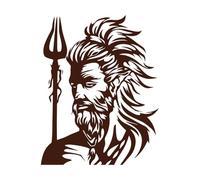 Imagen del dios griego Ares. Imagen del dios griego Ares. Calcomanías de letras 52x66cm Decoración de tiendas Café