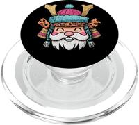 Imagen Divertida del espíritu de Invierno de Santa Samurai PopSockets PopGrip para MagSafe