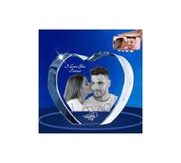 Imagen grabada con láser en 3D de vidrio personalizado con mis propias fotos, regalo para Navidad, cumpleaños, boda, conmemorativo, día de la madre