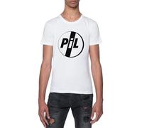 Imagen Pública Limitada Camiseta Blanca para Hombre De Manga Corta con Cuello Redondo