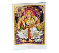 Imagen Sarasvati 50 x 70 cm diosa hinduismo lámina póster decoración religión espiritualidad