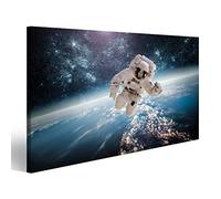 Imagen sobre Lienzo Astronauta En El Espacio Contra El Fondo del Planeta Tierra Elementos Esta Imagen De La NASA Amueblada Mural Póster Impresión Artística Imágenes