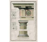 Imagen sobre lienzo enrollado La Orden Dorica Richardson - Arquitectura vertical Arte impresión Arquitectura Columnas Columna Dórico Blueprint Drawin Lienzo bellas artes 35_X_23_in