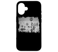 Imagen Vintage en Blanco y Negro de Miami Carcasa para iPhone 16