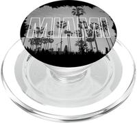 Imagen Vintage en Blanco y Negro de Miami PopSockets PopGrip para MagSafe