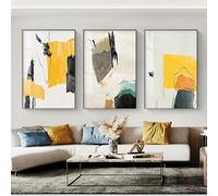 Imágenes de Pared,Cuadro Abstracto Colorido Con Textura de Mármol para Pared Pintura Sobre Lienzo Póster Nórdico Moderno y Lámina Decorativa para Sala de Estar y Cocina-(40*60cm)-3pcs（sin marco）