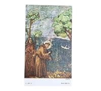 Imágenes de San Francisco de Asís, 7 x 12 cm, retro blanco, paquete de 100 unidades, fabricado en Italia