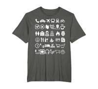 Imágenes de viajes para iconos de traducción de idiomas para apuntar Camiseta