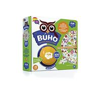 IMAGILAND Funtastic- Búho 200 Palabras puzle botón, Juego de Velocidad y Memoria para Aprender inglés, a Partir de 6 años, (FUN009)