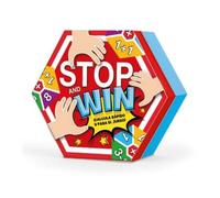 IMAGILAND Funtastic Stop and Win, Caja de Lata, Juego de Cartas, 2-4 Jugadores, +5 Años