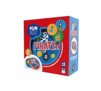 IMAGILAND Piratas - Juego de cartas coleccionables estratégicas a partir de 5 años | Aventura pirata para 2 - 4 jugadores | 52 cartas redondas | Perfecto para noches familiares y viajes