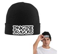 Imagina Dragons Gorra de Punto cálida Hip Hop Gorro Gorro de Exterior Otoño Invierno Gorros de Exterior para Adultos Unisex