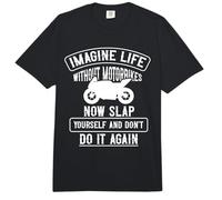 Imagina la Vida sin Motocicletas | Funny Biker Rider Gear Comfort Colors Adult Heavyweight T-Shirt