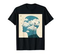 Imagina más Nube Mente Único Cielo Surrealista Camiseta