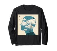 Imagina más Nube Mente Único Cielo Surrealista Manga Larga