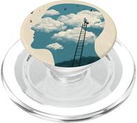 Imagina más Nube Mente Único Cielo Surrealista PopSockets PopGrip para MagSafe