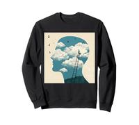 Imagina más Nube Mente Único Cielo Surrealista Sudadera