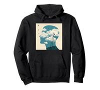 Imagina más Nube Mente Único Cielo Surrealista Sudadera con Capucha