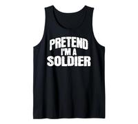 Imagina Que Soy un Disfraz Divertido de Soldado para Camiseta sin Mangas