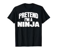 Imagina Que Soy un Divertido Disfraz de Ninja para Halloween Camiseta