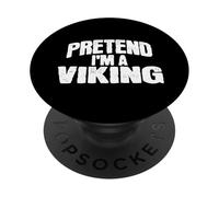 Imagina Que Soy un Divertido Disfraz de Vikingo para PopSockets PopGrip Adhesivo