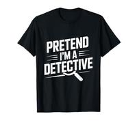 Imagina que soy un espía disfrazado de detective para Halloween Camiseta
