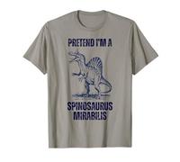 Imagina Que Soy un Spinosaurus Mirabilis Retro Dinosaurio Niños Camiseta
