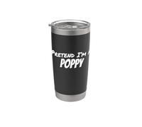 Imagina que soy una amapola perezosa fiesta de disfraces de Halloween Vaso térmico de acero inoxidable de doble pared