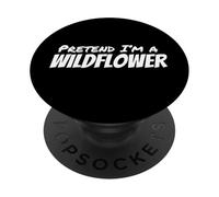 Imagina Que Soy una Flor Silvestre Perezosa Fiesta de Disfraces de Halloween PopSockets PopGrip Adhesivo