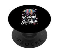 Imagina Que Soy una Medusa, Lindas Vibraciones oceánicas, Pastel PopSockets PopGrip Adhesivo