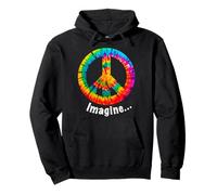 Imagina un Mundo en Paz, Signo Hippie de la Paz Sudadera con Capucha