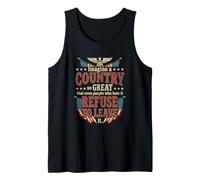 Imagina un país Tan Grande con la Bandera patriótica de los Estados Unidos Camiseta sin Mangas