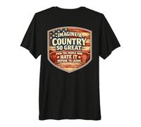 Imagina un país Tan Grande Patriótico Americano Patriota de Estados Unidos Camiseta Premium