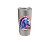 Imaginación Imposante Unicornio Vaso térmico de acero inoxidable de doble pared