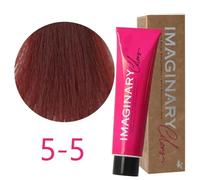 Imaginary Colors - Tinte Permanente Color Rojo y Violeta 5-5 Castaño Claro Caoba 100 ml