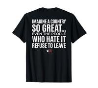 Imagine A Country So Great (Art ON Back) Camiseta