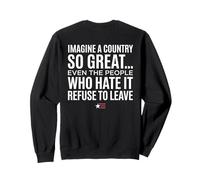 Imagine A Country So Great (Art ON Back) Sudadera