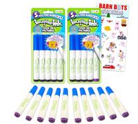Imagine Ink Markers Only - Paquete de repuesto de 10 marcadores de tinta Imagine, juego separado para libros de colorear sin desorden para niños con calcomanías